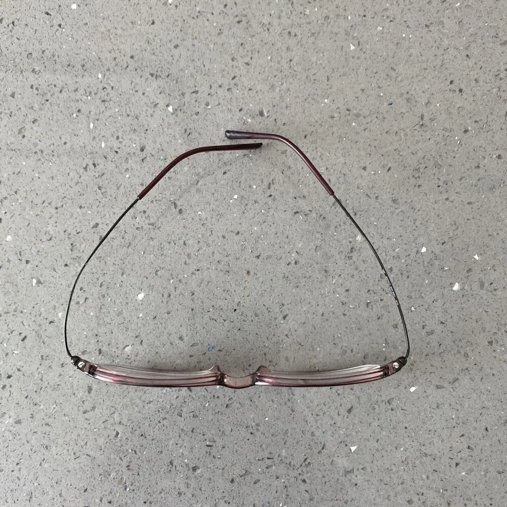 SAFILO SAF 5001 E13 47 15 135 Eyeglass Frames Made in Italy Red Brown